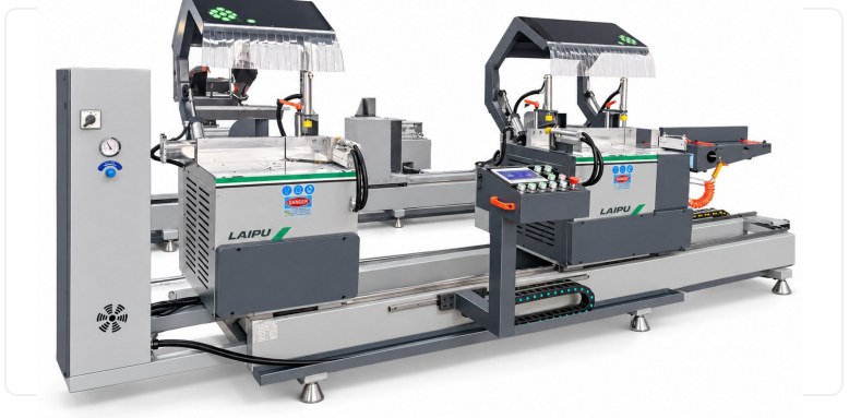 Three-Head Saw for Sliding Doors 设备配置按加工需求确认 — LAIPU Machinery